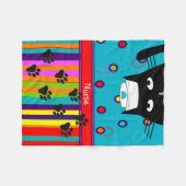 Couverture Polaire Infirmière Chat Fleece Blanket Chat Infirmière #14 (Devant (Horizontal))