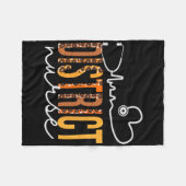 Couverture Polaire Infirmière de district Leopard Heartbeat Appréciat (Devant (Horizontal))