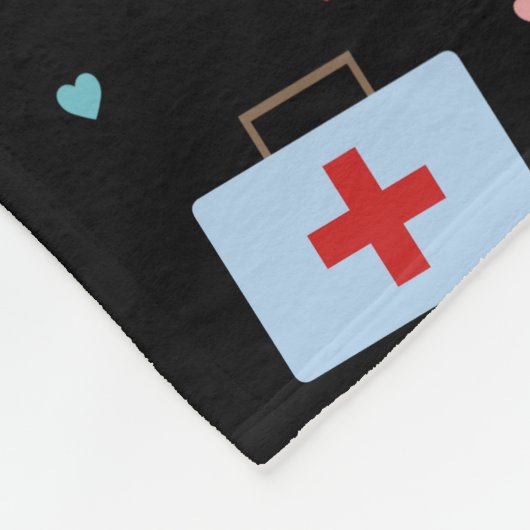 Couverture Polaire Infirmière de la RN Étudiante en soins infirmiers (Coin)