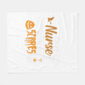 Couverture Polaire Infirmière d'Halloween - Je suis infirmière rien n (Devant (Horizontal))