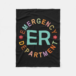 Couverture Polaire Infirmière drôle des urgences service des urgences