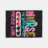 Couverture Polaire Infirmière En Cours S'Il Vous Plaît Attendre École (Devant (Horizontal))