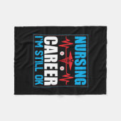 Couverture Polaire Infirmière Gift | Carrière en soins infirmiers je (Devant (Horizontal))