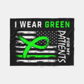 Couverture Polaire Infirmière Green pour mes patients (Devant (Horizontal))