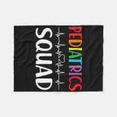 Couverture Polaire Infirmière inscrite de l'équipe de pédiatrie (Devant (Horizontal))