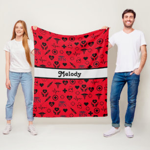 Couverture Polaire Infirmière inscrite personnalisée