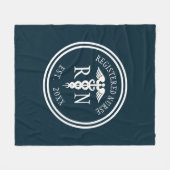 Couverture Polaire Infirmière inscrite RN Caduceus Année d'obtention  (Devant (Horizontal))