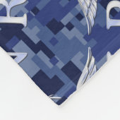 Couverture Polaire Infirmière inscrite RN Silber Caduceus Navy Blue C (Coin)