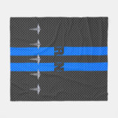 Couverture Polaire Infirmière inscrite RN Silver Caduceus (Devant (Horizontal))