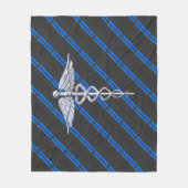 Couverture Polaire Infirmière inscrite RN Silver Caduceus (Devant)