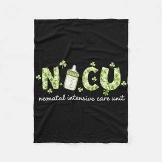 Couverture Polaire Infirmière Nicu Trèfle Rétro Joyeux St Patrick's D