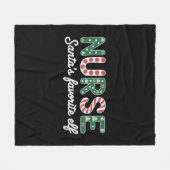 Couverture Polaire Infirmière Père Noël Favorite Elf Life Infirmière  (Devant (Horizontal))