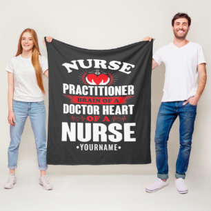 Couverture Polaire Infirmière Praticien Cerveau D'Un Docteur Coeur De