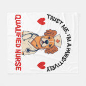 Couverture Polaire Infirmière qualifiée Pawsitively (Devant (Horizontal))