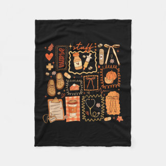 Couverture Polaire Infirmière reconnaissante Automne Stéthoscope Coqu