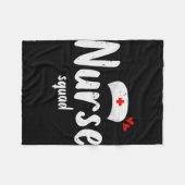 Couverture Polaire Infirmière Squad Fière d'être infirmière (Devant (Horizontal))