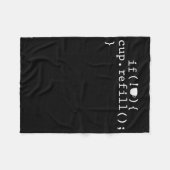 Couverture Polaire Ingénieur logiciel de codage intelligent de rempli (Devant (Horizontal))