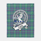 Couverture Polaire Inglis Ancien Clan Badge Tartan Plaid (Devant)