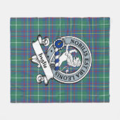 Couverture Polaire Inglis Ancien Clan Badge Tartan Plaid (Devant (Horizontal))