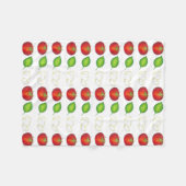 Couverture Polaire Ingrédients alimentaires italiens Mozzarella Tomat (Devant (Horizontal))