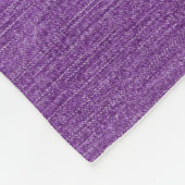 Couverture Polaire Initiale, Nom Golfeuse Imprimé Denim Violet (Coin)
