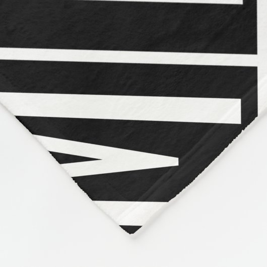 Couverture Polaire Initiales modernes avec nom Monogram Motif (Coin)