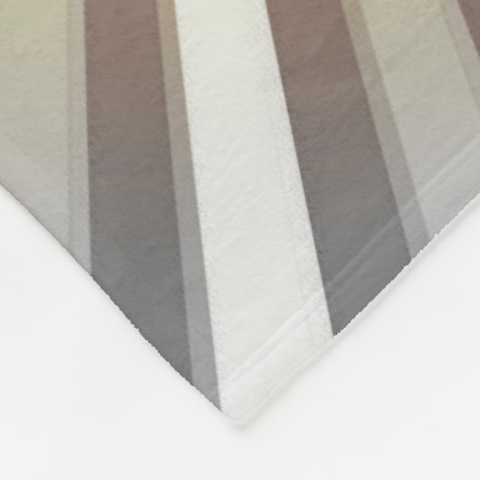 Couverture Polaire Initiales Monogrammes sur stries Starburst Gris Ja (Coin)