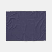 Couverture Polaire Ink foncé Indigo Bleu Couleur Solide Impression (Devant (Horizontal))