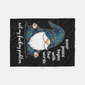 Couverture Polaire Inner Peace Begins With Four Words Not My Foring P (Devant (Horizontal))