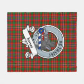 Couverture Polaire Innes Clan Badge Tartan Plaid (Devant (Horizontal))