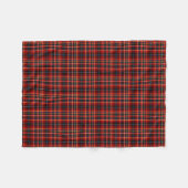 Couverture Polaire Innes Clan Rouge brillant Tartan (Devant (Horizontal))