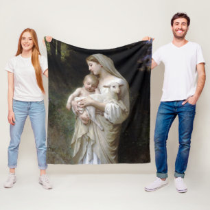 Couverture Polaire Innocence (Madonna et Enfant), Bouguereau