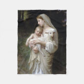 Couverture Polaire Innocence (Vierge et Enfant), Bouguereau (Devant)