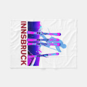 Couverture Polaire Innsbruck ski & snowboard rétro 90s (Devant (Horizontal))