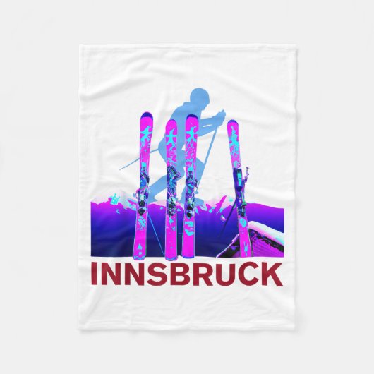 Couverture Polaire Innsbruck ski & snowboard rétro 90s (Devant)