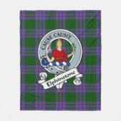 Couverture Polaire Insigne Clan Elphinstone Tartan Plaid (Devant)