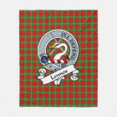 Couverture Polaire Insigne Clan Lennox Tartan Plaid (Devant)
