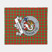 Couverture Polaire Insigne Clan Lennox Tartan Plaid (Devant (Horizontal))