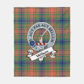 Couverture Polaire Insigne Clan Wilson Tartan Plaid (Devant)