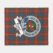 Couverture Polaire Insigne de clan antique Fraser Tartan Plaid (Devant (Horizontal))