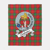 Couverture Polaire Insigne de clan Chisholm Tartan Plaid (Devant)