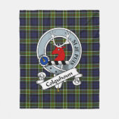 Couverture Polaire Insigne de clan Colquhoun Tartan Plaid (Devant)