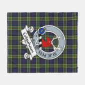Couverture Polaire Insigne de clan Colquhoun Tartan Plaid (Devant (Horizontal))