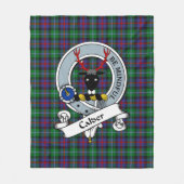 Couverture Polaire Insigne de clan de calder Tartan Plaid (Devant)