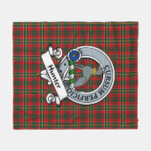 Couverture Polaire Insigne de clan de chasseur (USA) Tartan Plaid (Devant (Horizontal))