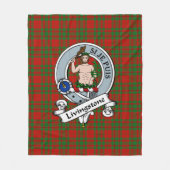 Couverture Polaire Insigne de clan de Livingstone Tartan Plaid (Devant)