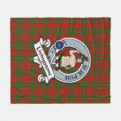 Couverture Polaire Insigne de clan de Livingstone Tartan Plaid (Devant (Horizontal))