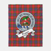 Couverture Polaire Insigne de clan Fraser Insigne de clan Tartan Plai (Devant)