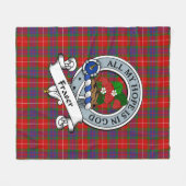 Couverture Polaire Insigne de clan Fraser Insigne de clan Tartan Plai (Devant (Horizontal))