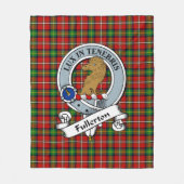 Couverture Polaire Insigne de clan Fullerton Tartan Plaid (Devant)